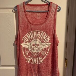 Ecko Unltd Red Graphic Tank Top